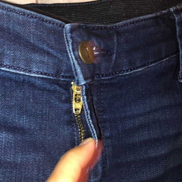 isabel 12 Dark Wash Blue Maternity Skinny Jeans - Picture 6 of 16